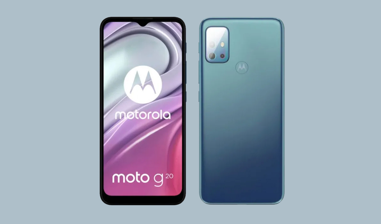 El Moto G20 tiene una pantalla IPS HD+ de 6,5 pulgadas de diagonal. Foto: Motorola