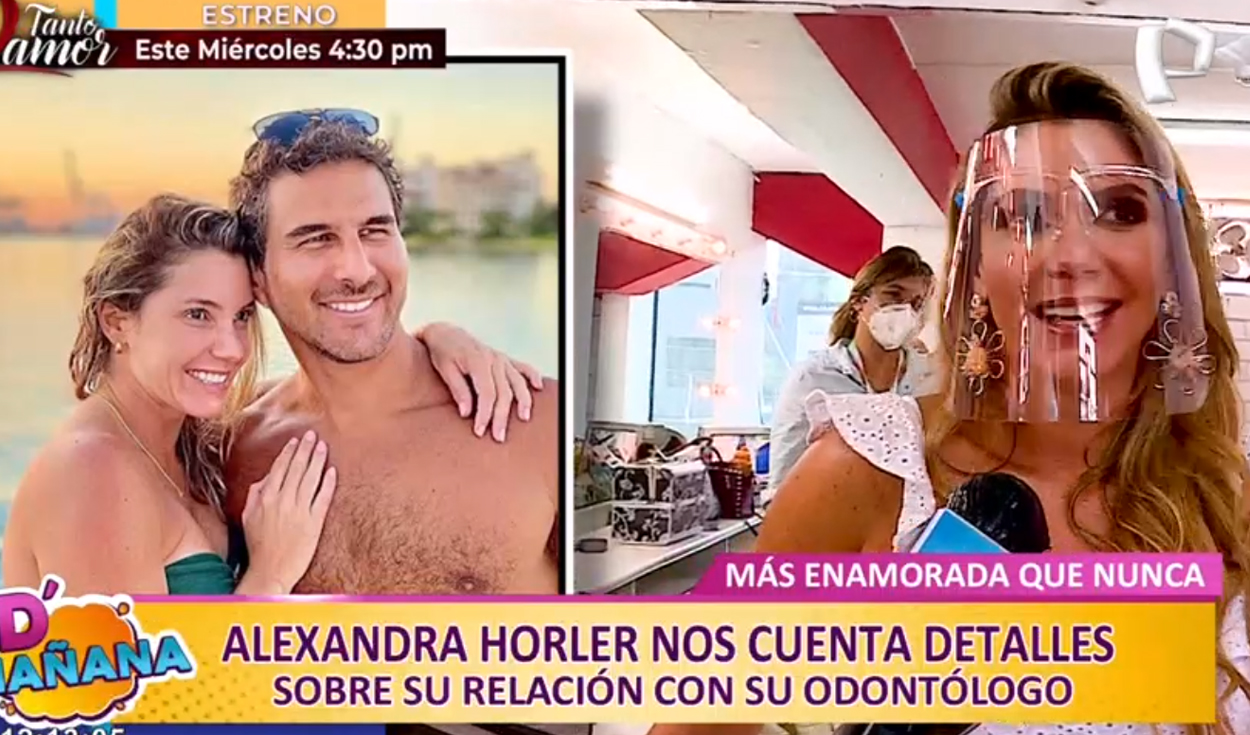 Alexandra Hörler brinda detalles sobre su relación sentimental en D'Mañana. Foto: captura de Panamericana TV