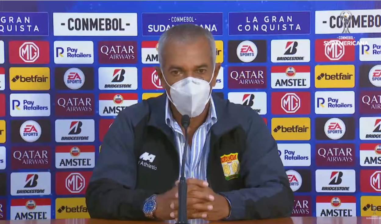 Wilmar Valencia acumula dos derrotas en la Sudamericana 2021. Foto: captura Youtube Conmebol Sudamericana