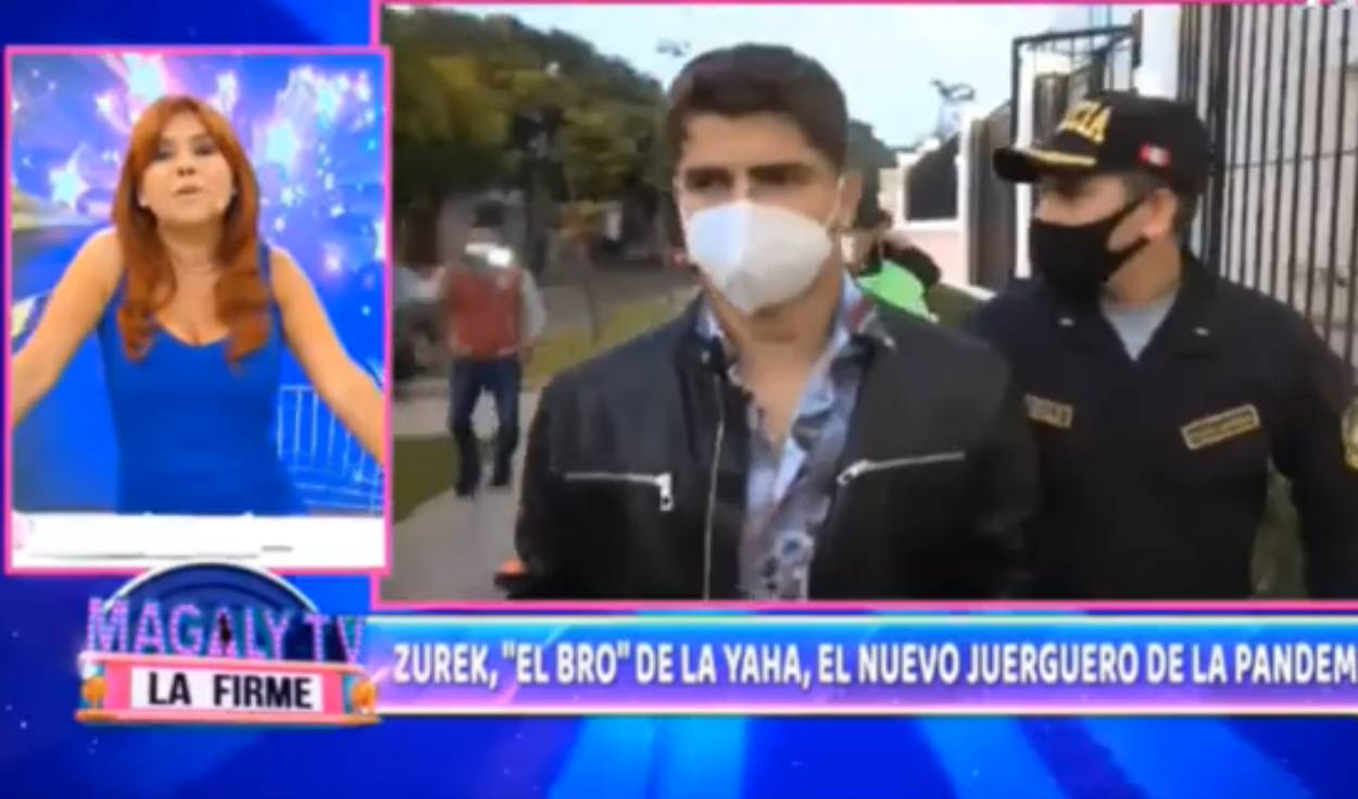 Diego Zurek también fue captado en la fiesta de Yahaira Plasencia. Foto: captura de ATV