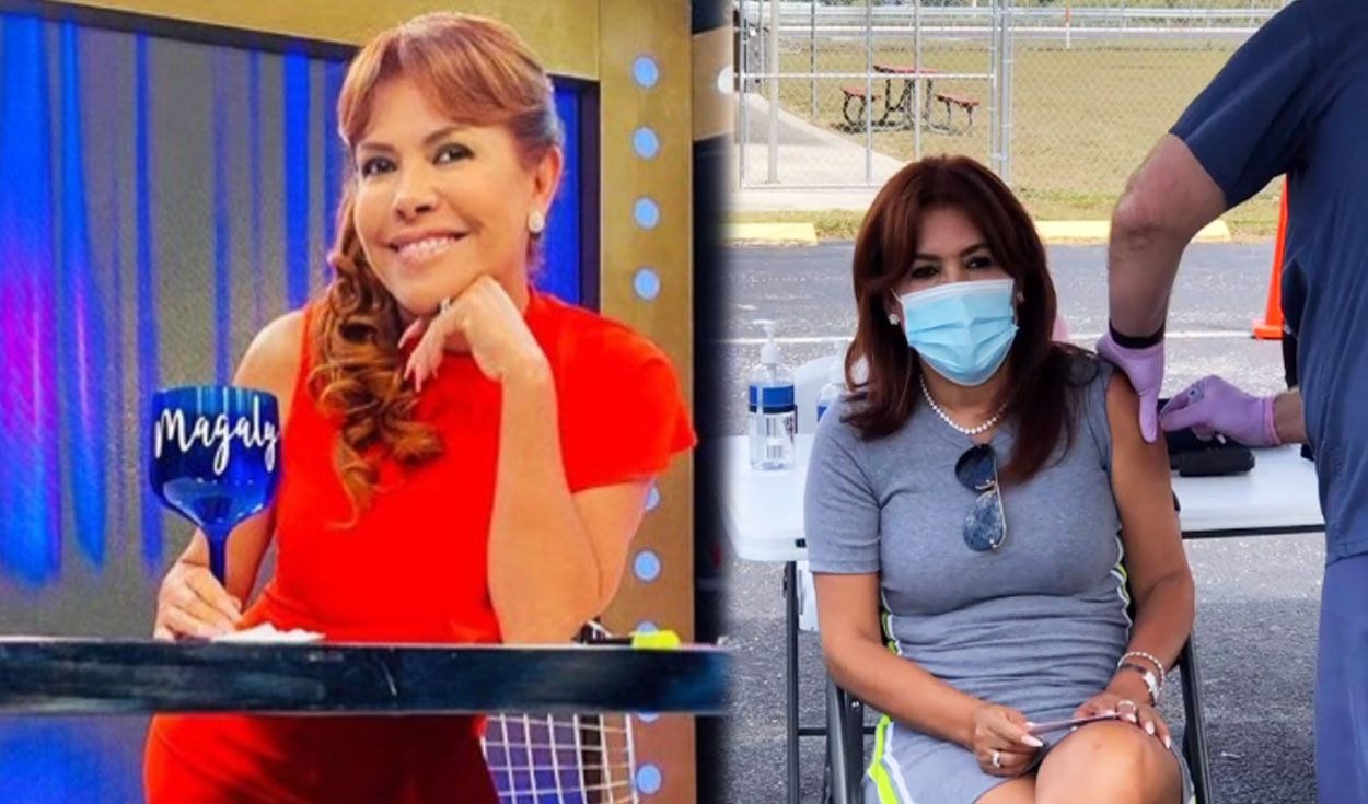 Magaly Medina fue vacunada contra la COVID-19 en Estados Unidos