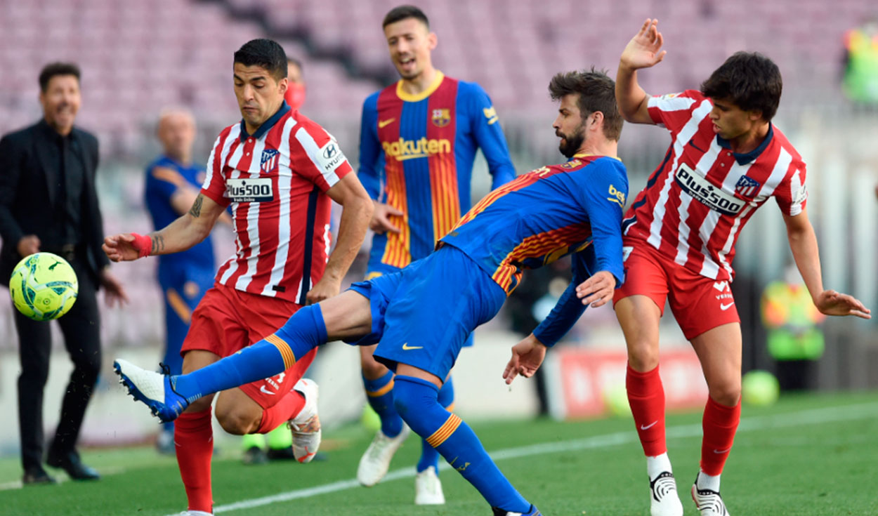 Barcelona y Atlético Madrid igualaron a cero por la fecha 35 de LaLiga Santander. Foto: AFP