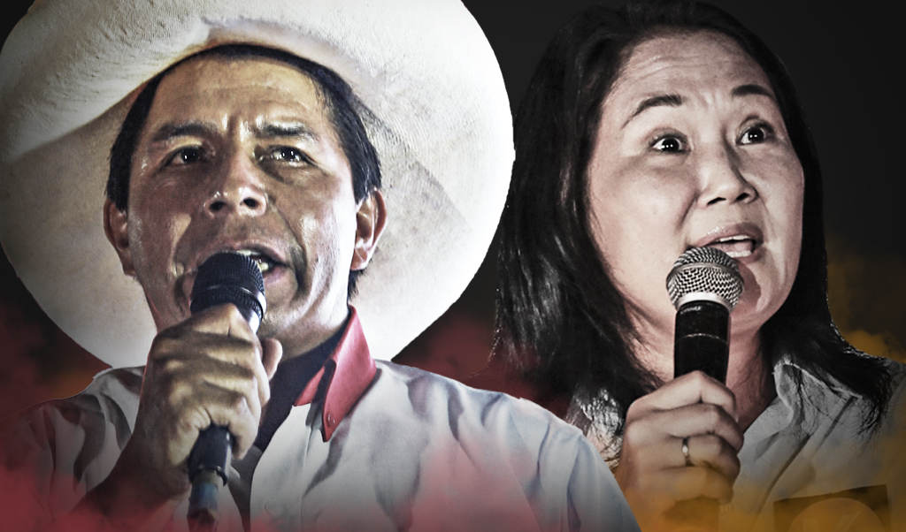 Encuesta IEP: Pedro Castillo baja y Keiko Fujimori reduce la ventaja