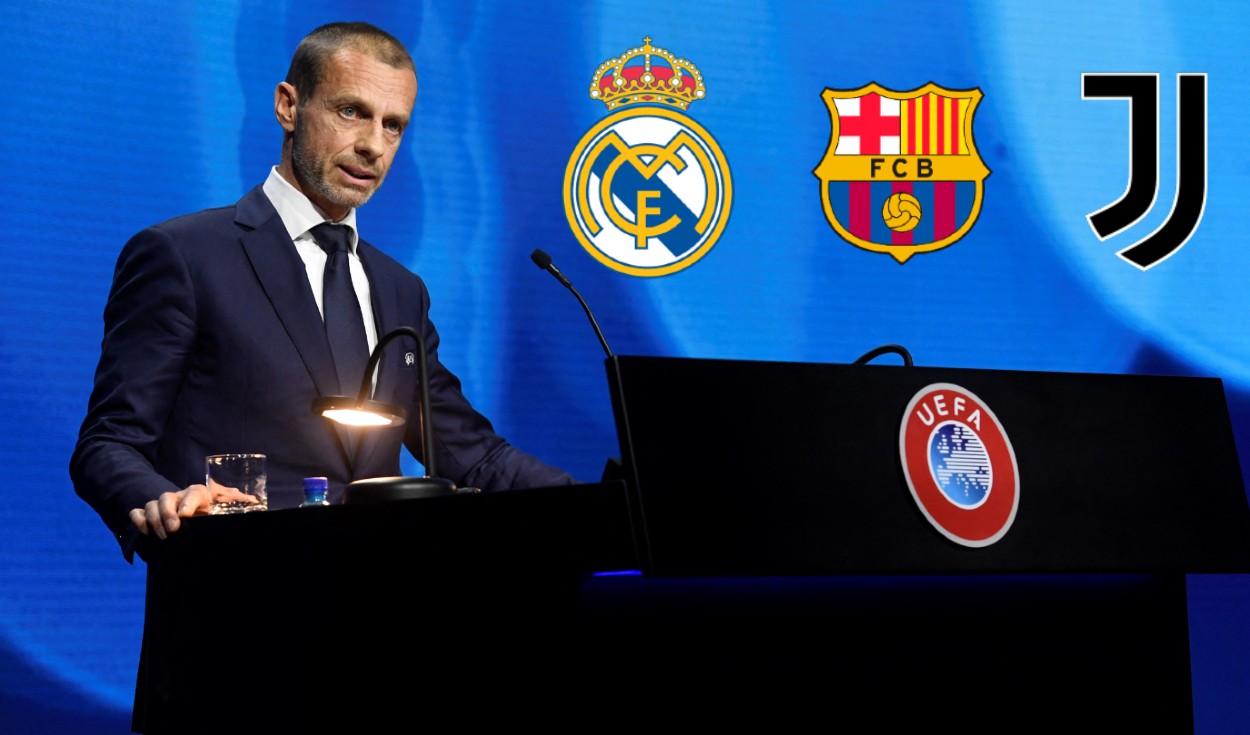 Aleksander Čeferin, presidente de la UEFA, ya había anunciado posibles sanciones. Foto: AFP
