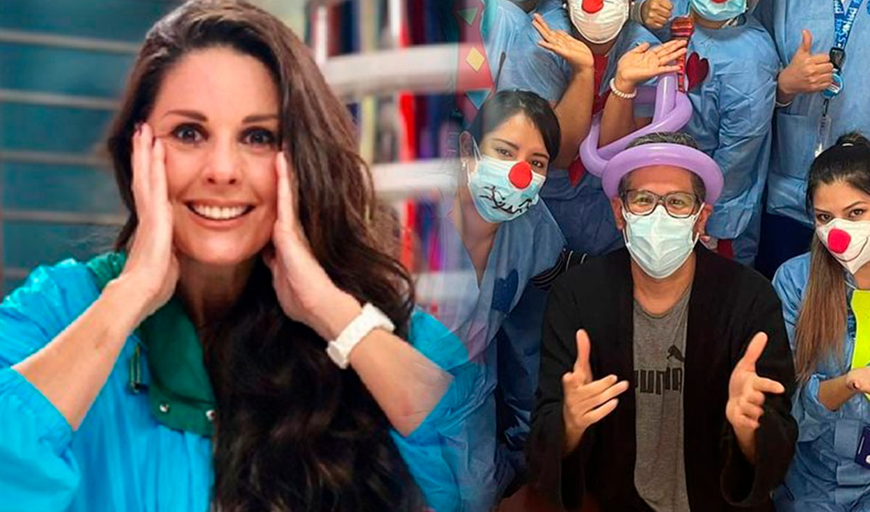 La conductora de espectáculos feliz porque su colega superó la COVID-19. Foto: difusión