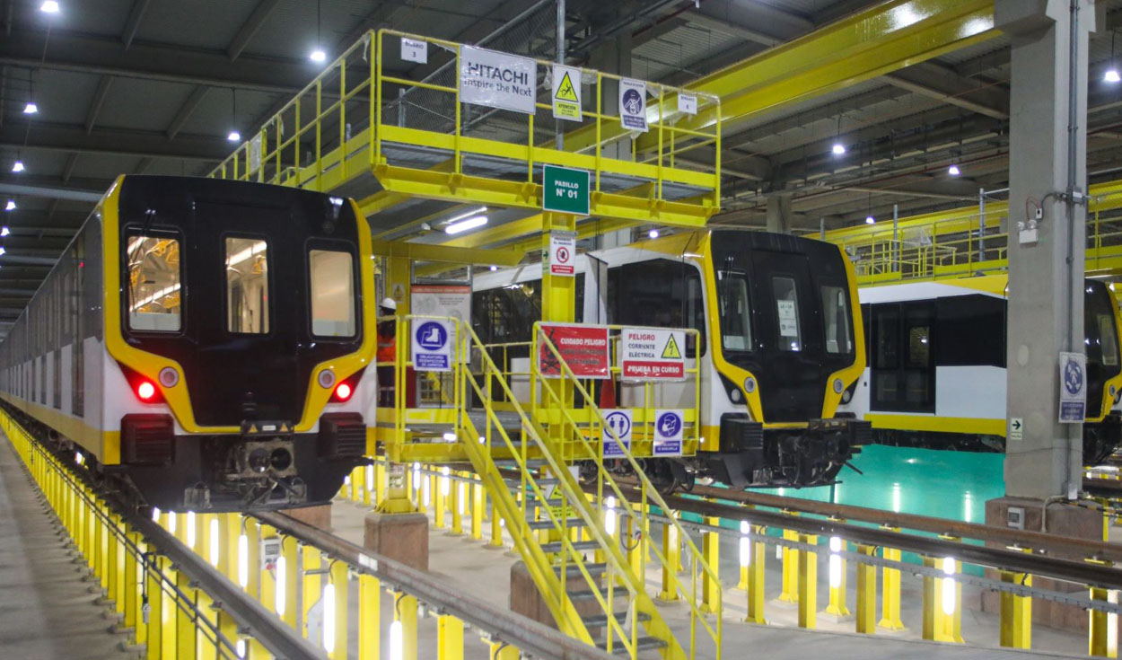 Línea 2 del Metro de Lima contará con estantes para equipaje. Foto: MTC