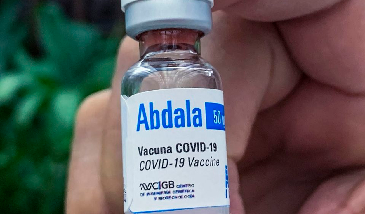 Abdala es una vacuna de subunidad basada en el sitio de unión al receptor (RBD) de la proteína S del virus. Foto: AFP