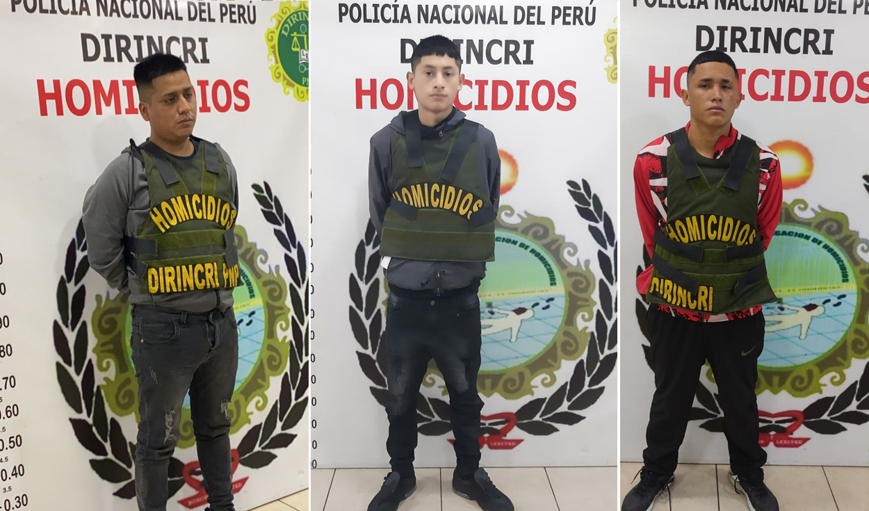 PNP capturó a los tres sicarios en distintos distritos de Lima. Foto: La República