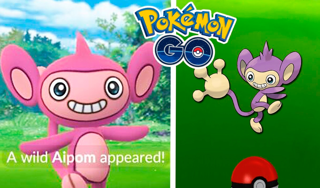 Aipom aparecerá con mayor frecuencia en estado salvaje por una hora en Pokémon GO. Foto: SoninGame