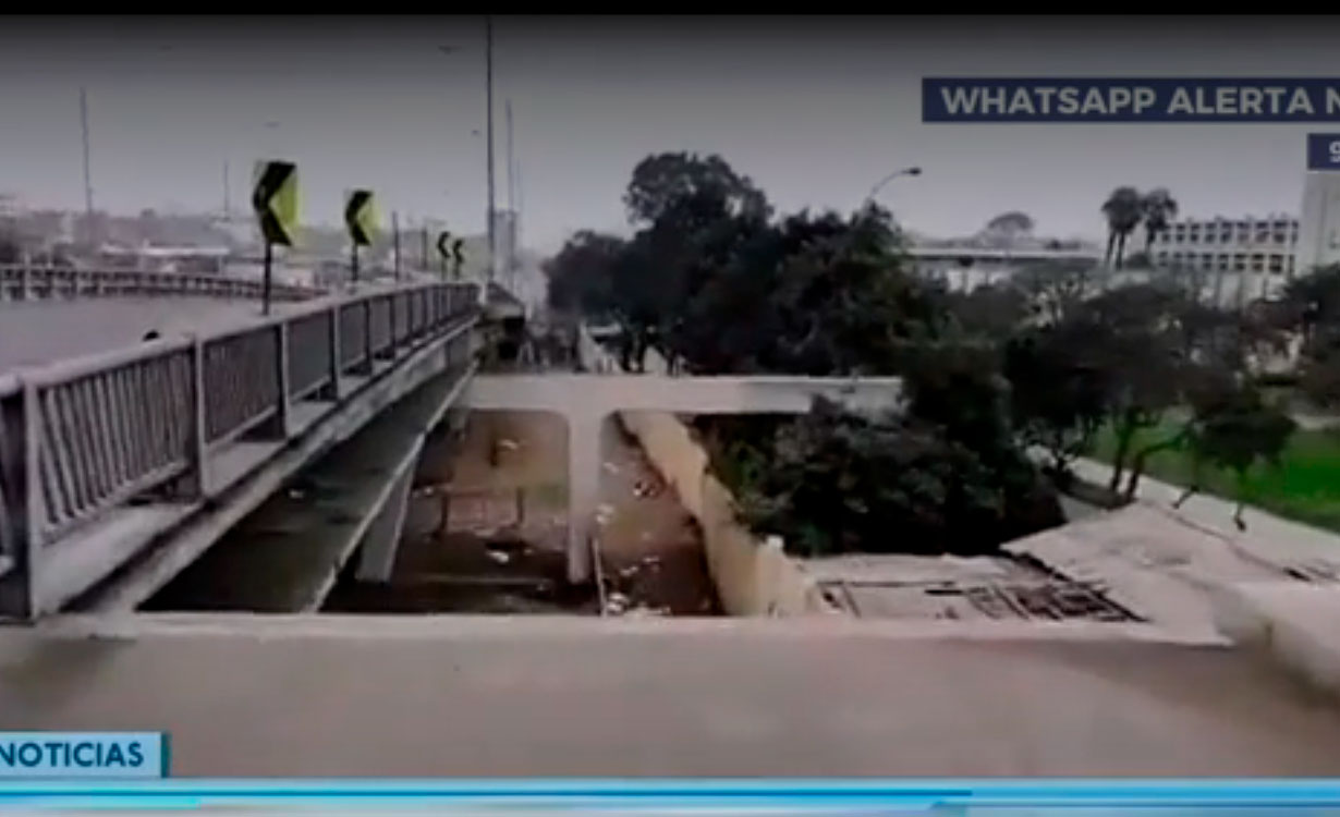 Cercado de Lima: alertan sobre obra inconclusa en puente de la av. Venezuela