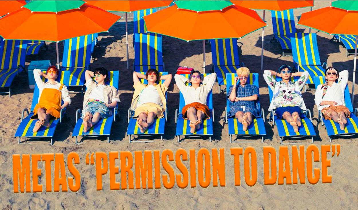Meta de “Permission to dance” de BTS para Shazam. Foto: Big Hit