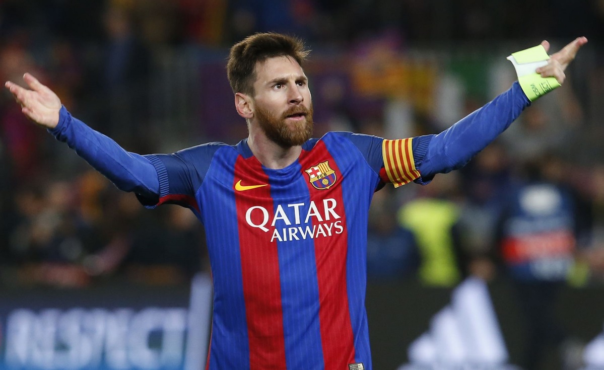 Lionel Messi vistiendo la camiseta de su club de 'toda la vida', el FC Barcelona. Foto: AFP