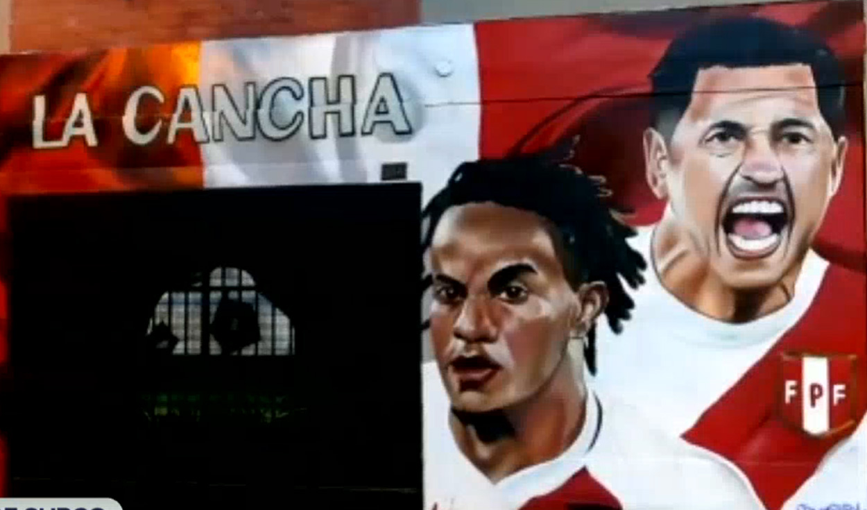 Mural en honor a la selección peruana. Foto: captura RPP