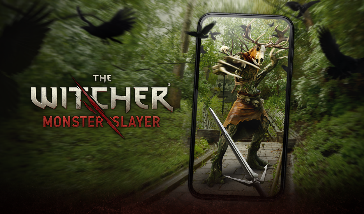 Monster Slayer es un juego basado en las funciones de ubicación en tiempo real y realidad aumentada al estilo de Pokémon GO. Foto: CD Projekt Red