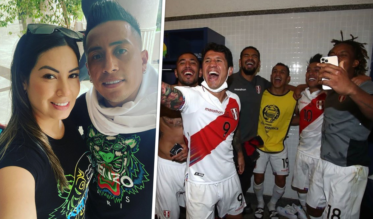 Esposa de Christian Cueva alienta a selección peruana de fútbol tras el partdo Perú - Paraguay. Foto: composición/ Instagram