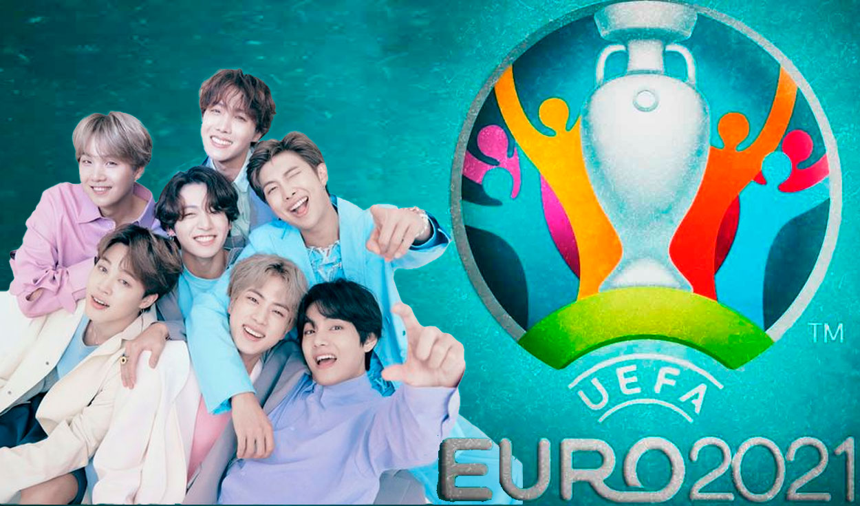 BTS será el primer artista coreano en sonar durante la final de una Eurocopa. Foto: composición LR / Euro /Big Hit