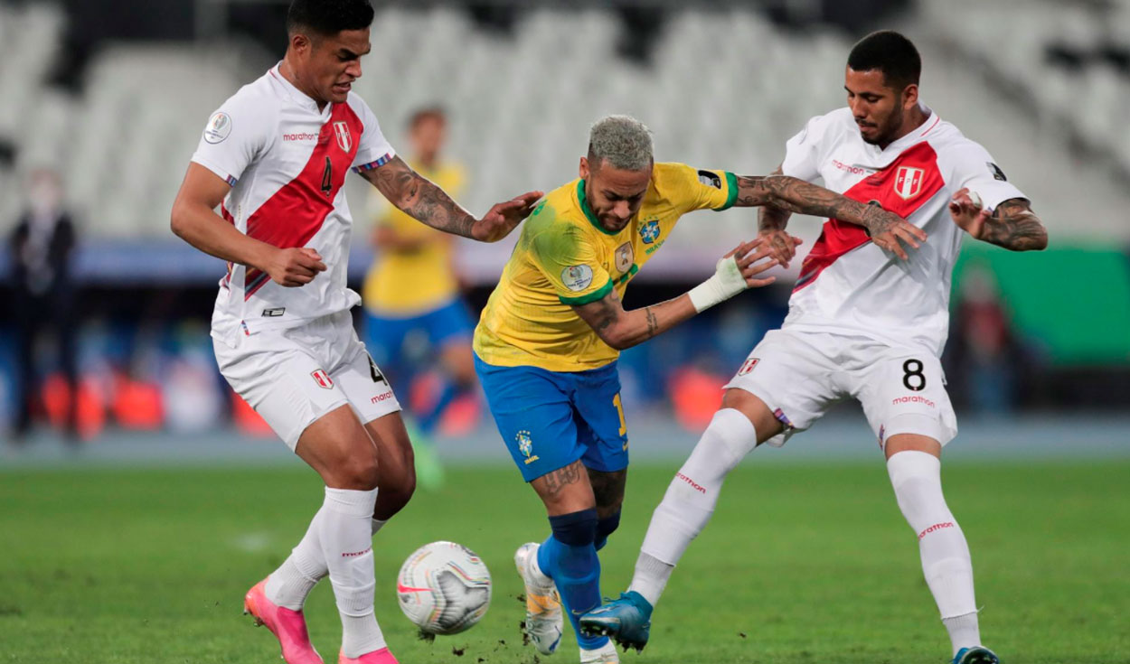 Brasil y Perú se vuelven a encontrar en la Copa América 2021. Antes midieron fuerzas en la fase de grupos. Foto: Twitter Copa América