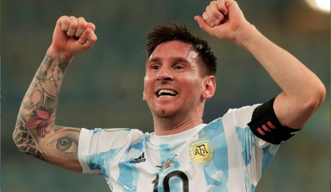 Lionel Messi fue elegido como el mejor jugador de la Copa América. Foto: EFE