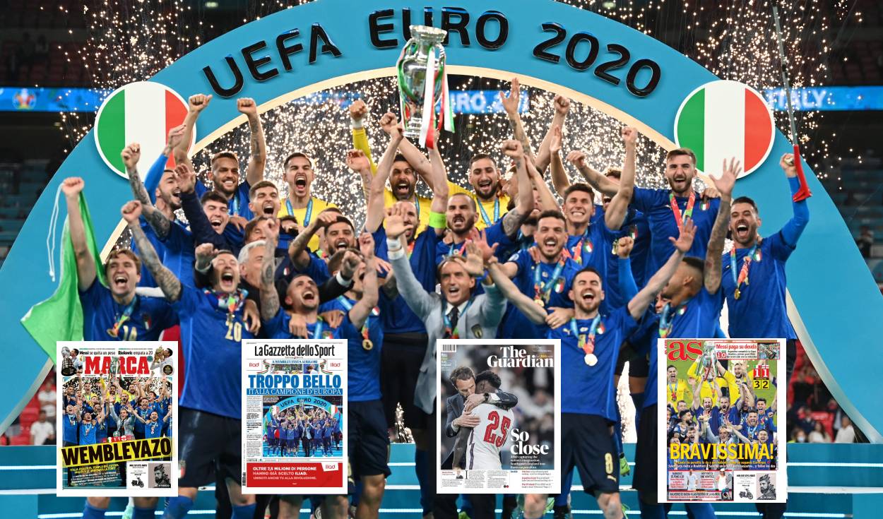 Italia consiguió su segunda Eurocopa en la historia. Foto: composición difusión