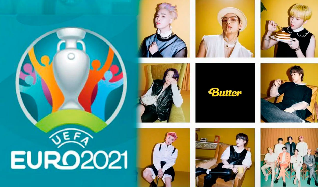 Viralizan supuesto video de 'Butter' de BTS en la final de la Eurocopa 2021. Foto: composición LR / ARMY/ Big Hit