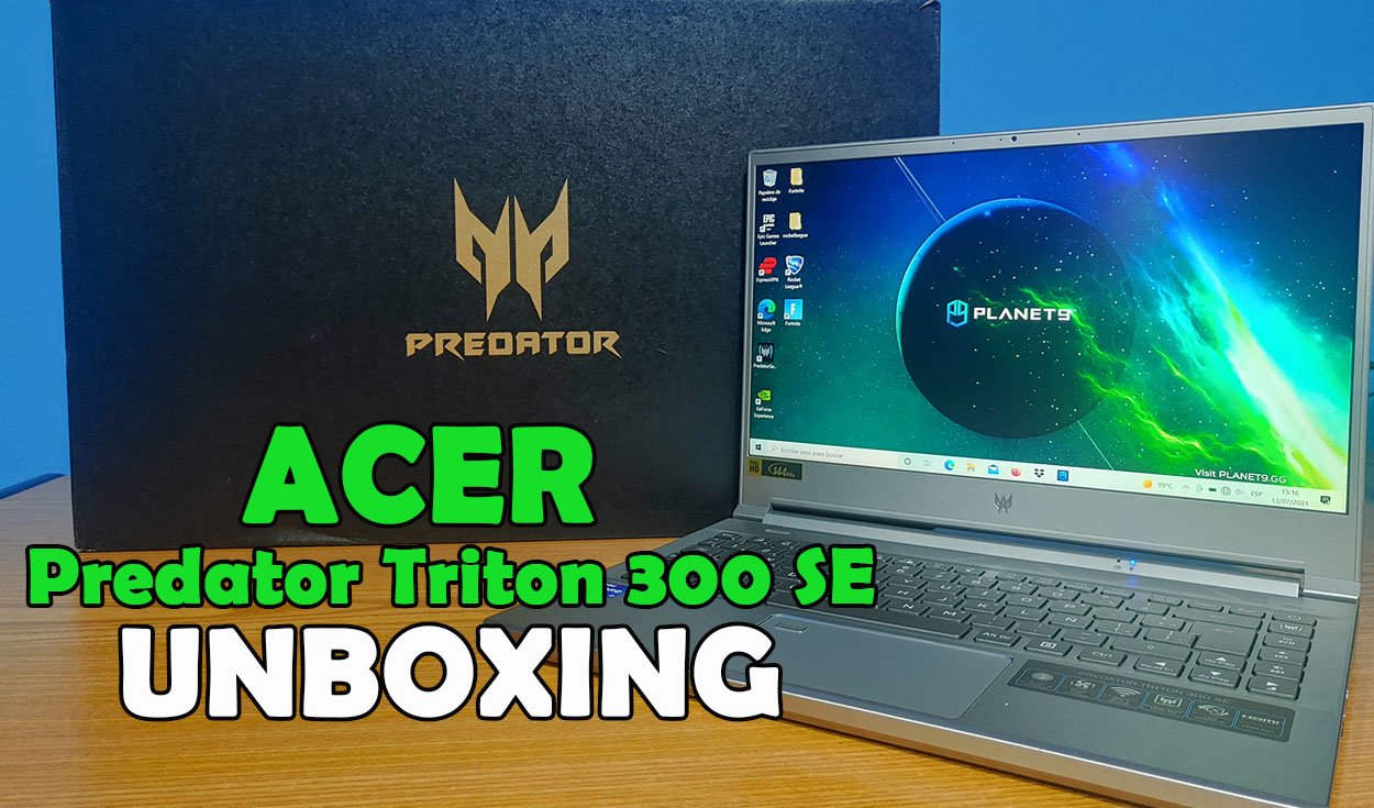 Esta portátil de Acer viene en una caja totalmente de color negro. Foto: Edson Henriquez