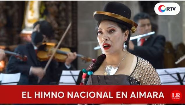 Bicentenario: Interpretan en estreno versión del himno nacional en aimara
