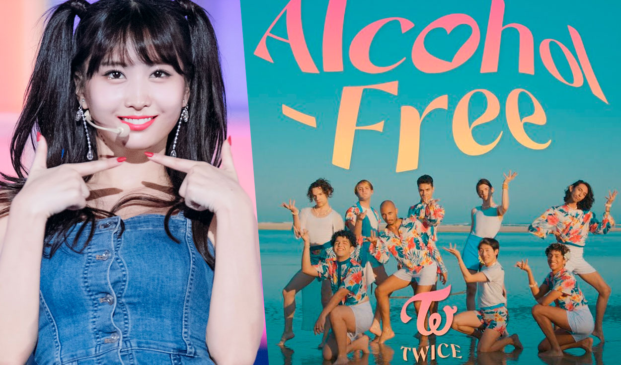 Momo vuelve famosos a jóvenes que hicieron cover de 'Alcohol free' de TWICE. Foto: composición LR / JYP / Youtube