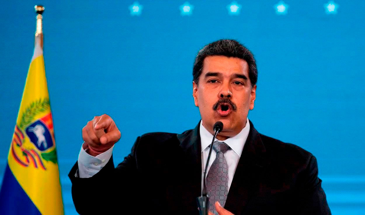 Nicolás Maduro pide la extradición de Leopoldo López por ser el 'principal propiciador de golpes de Estado, violencia terrorista y ahora esta violencia delincuencial”. Foto: AFP/referencial