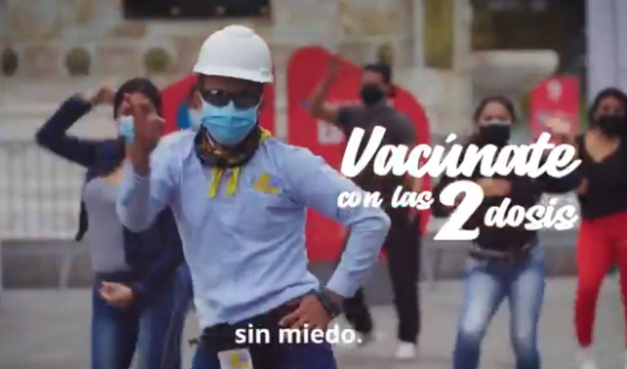 Explosión de Iquitos adaptó la letra de su tema 'No sé' para invitar a la gente a que se vacune. Foto: Twitter
