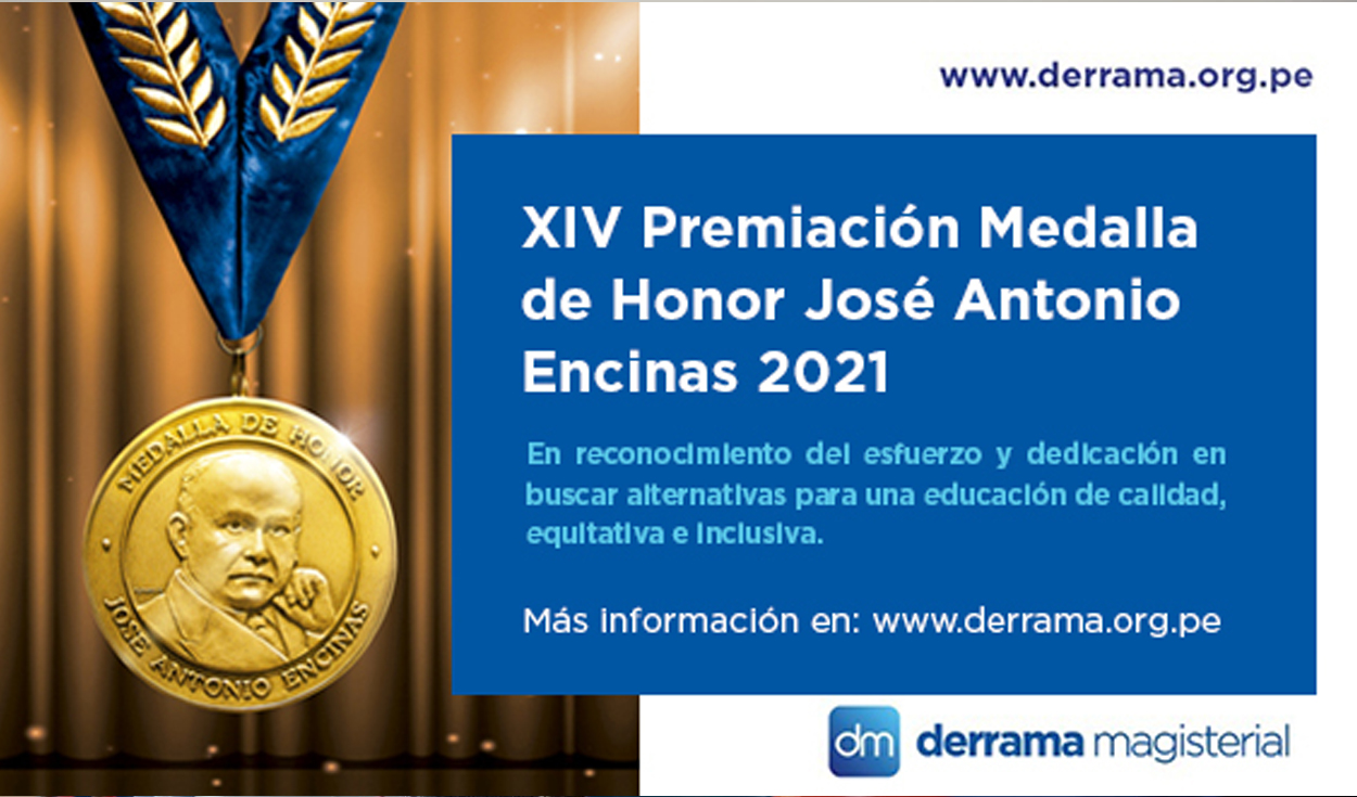 Medalla de Honor José Antonio Encinas. Foto: Derrama Magisterial