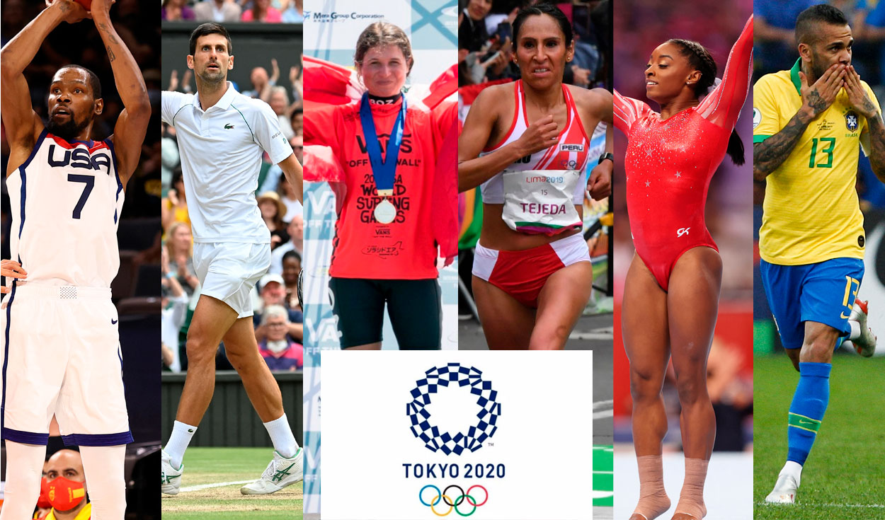 Las grandes estrellas del deporte peruano y mundial irán por el ansiado oro olímpico en Tokio 2021. Foto: composición/AFP/difusión