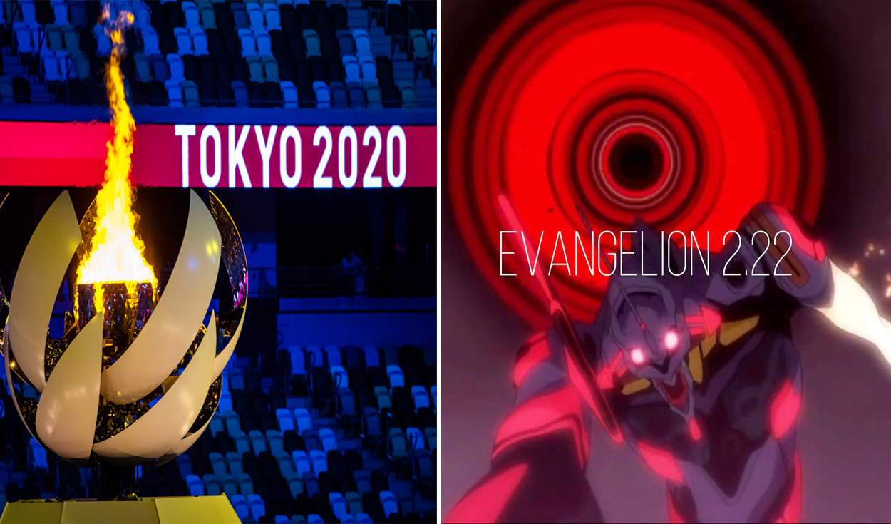 Evangelion, icónica historia creada por Gainax, fue parte de los Juegos Olímpicos 2021. Foto: composición/EFE/Studio Kara