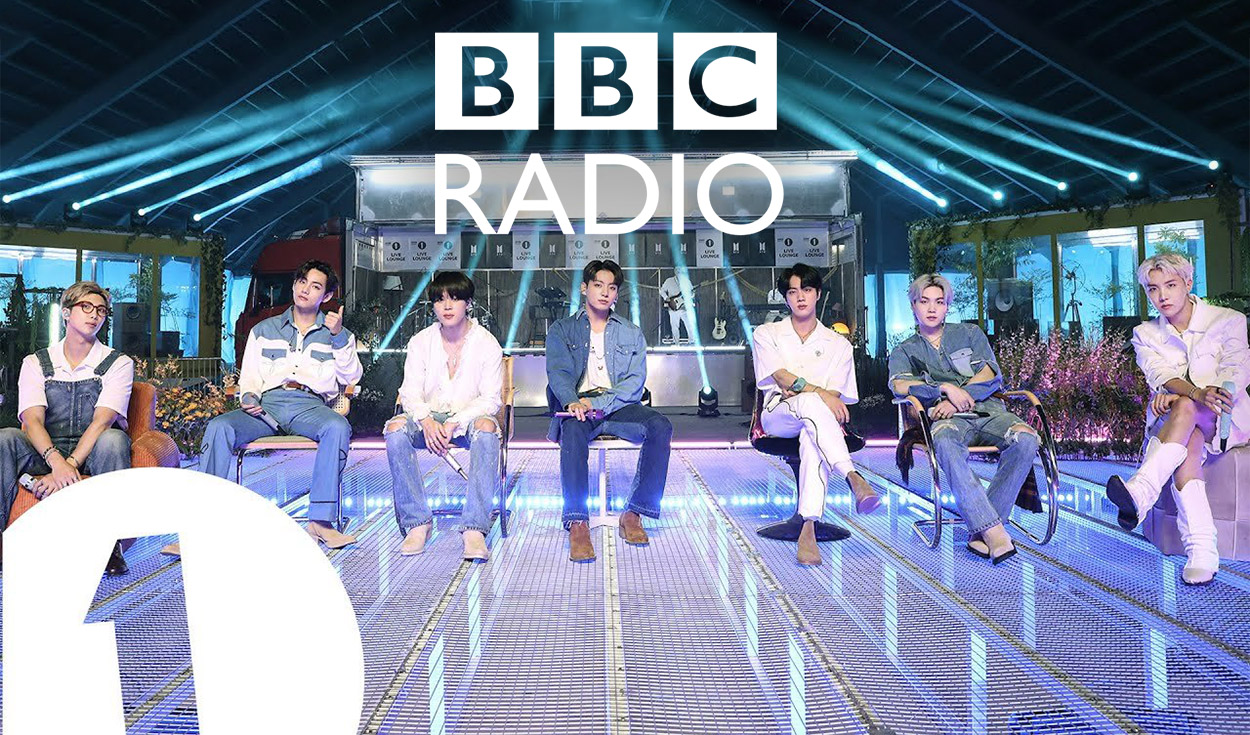 BTS: boyband filmó tres canciones para el programa Live Lounge. Foto: BBC