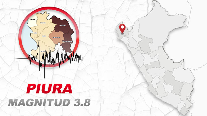 Nueva réplica en Piura: sismo de magnitud 3.8 se sintió en la región hoy, según IGP