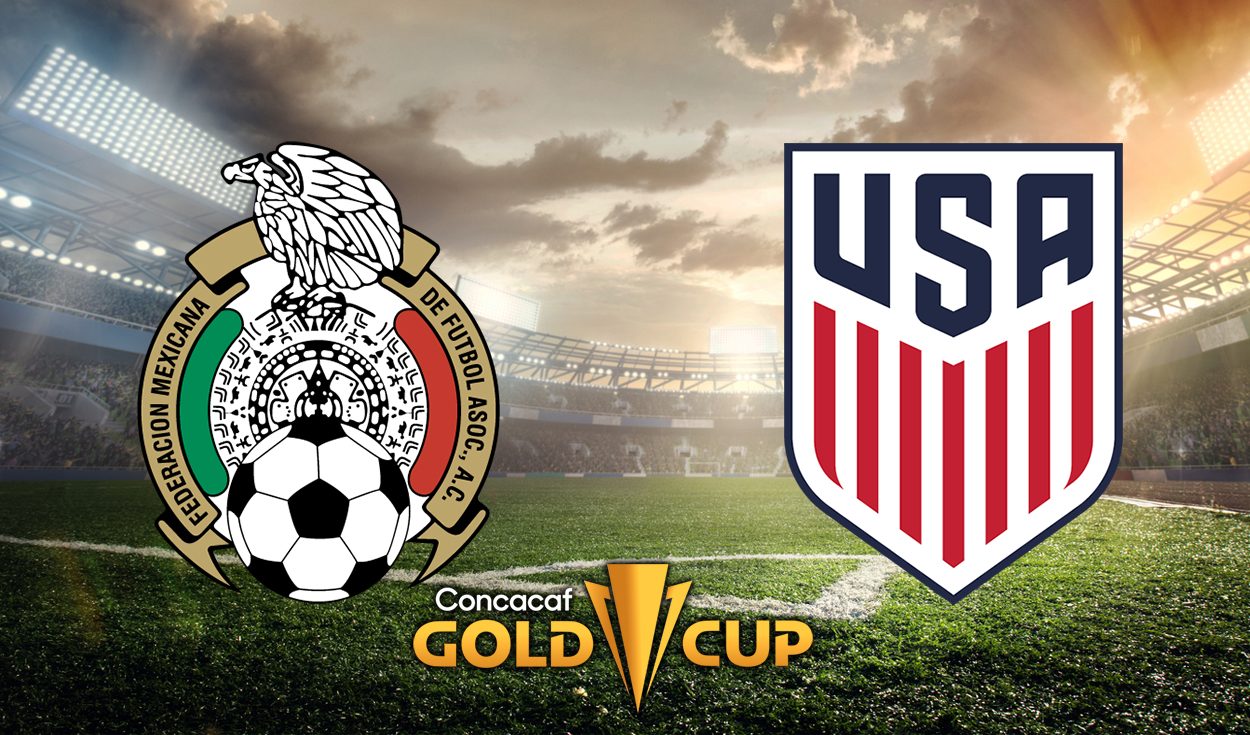 México y Estados Unidos se miden en la final de la Copa Oro 2021. Foto: composición