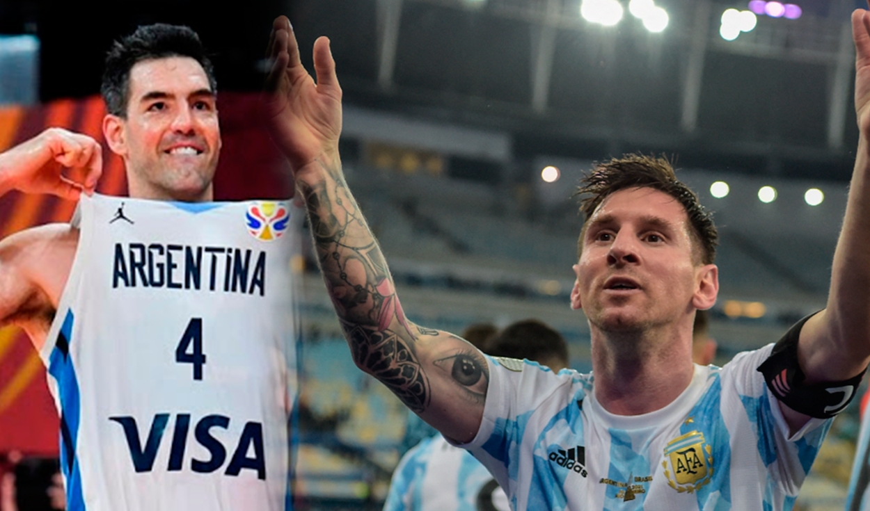 Lionel Messi llenó de elogios a Luis Scola, quien se despidió de la selección argentina de baloncesto. Foto: AFP