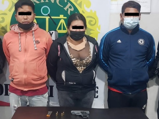 Trujillo: Policía captura a tres presuntos delincuentes con un arma de fuego