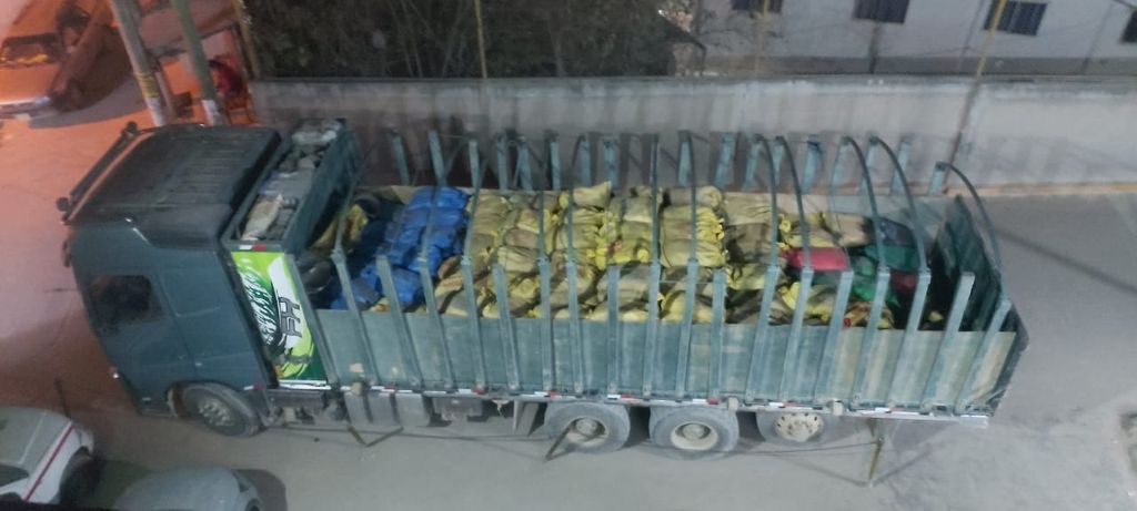 La Libertad: intervienen camión con 18 toneladas de residuos minerales