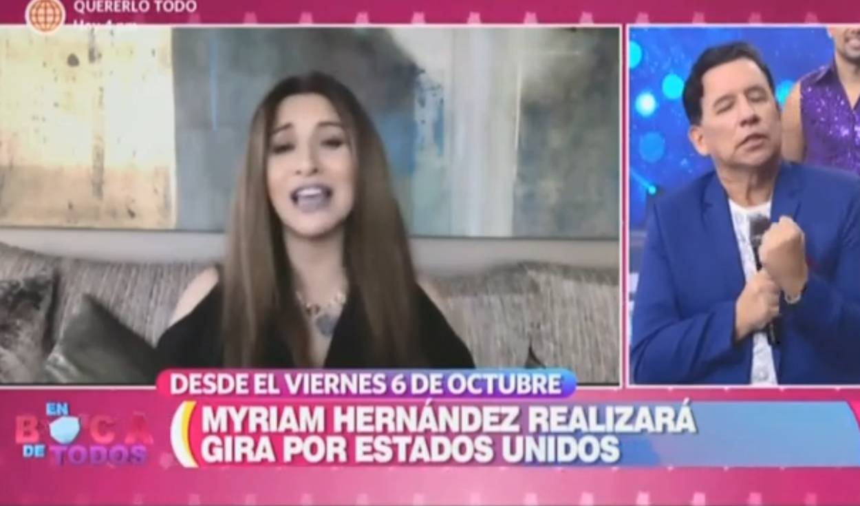 La cantante chilena también anunció su gira internacional. Foto: captura de América TV