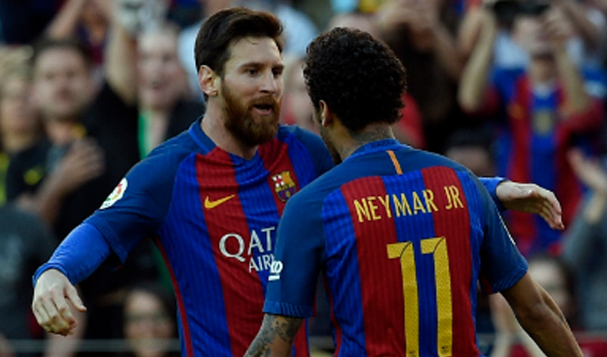 Lionel Messi y Neymar compartieron filas en cuatro temporadas del Barcelona. Foto: AFP