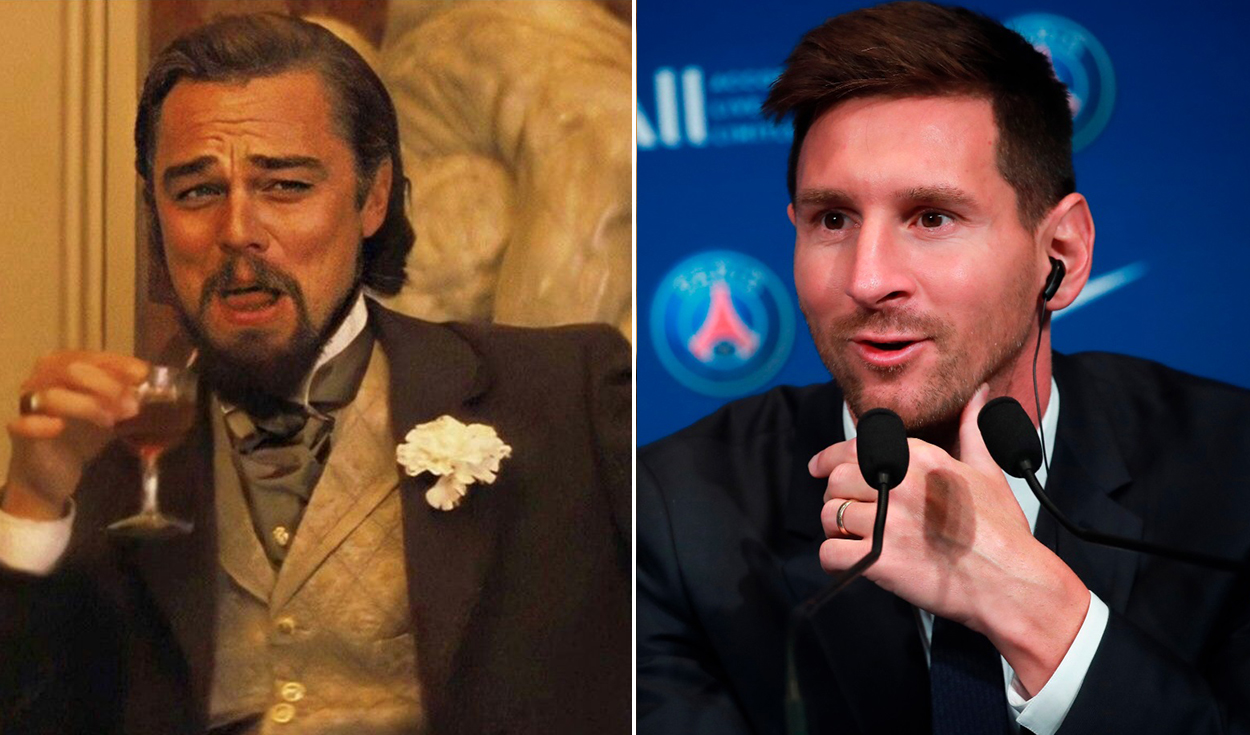La UNFP hizo la divertida comparación entre Messi y DiCaprio en redes sociales. Foto: composición/EFE