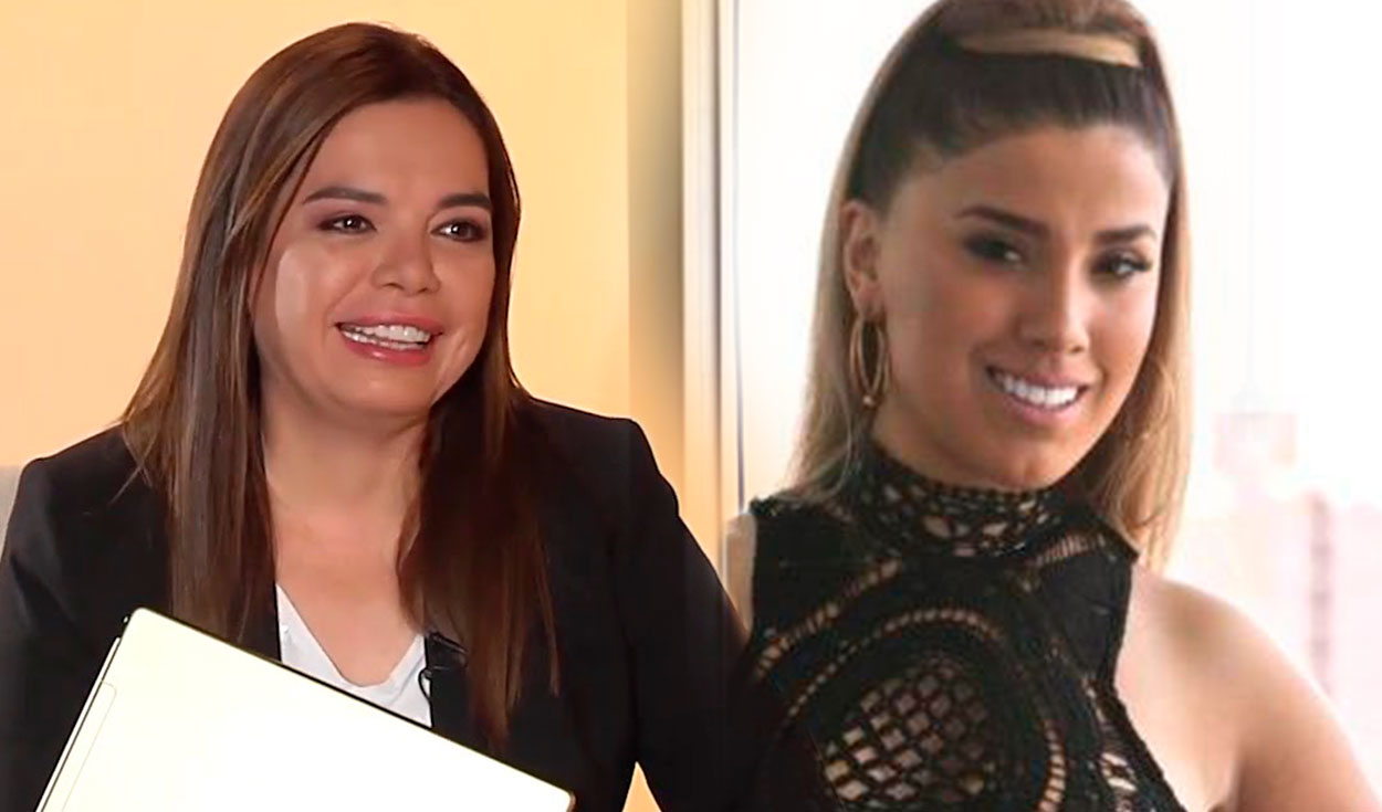 La salsera admitió frente a la periodista haberle sido infiel al futbolista peruano. Foto: composición/captura de Willax