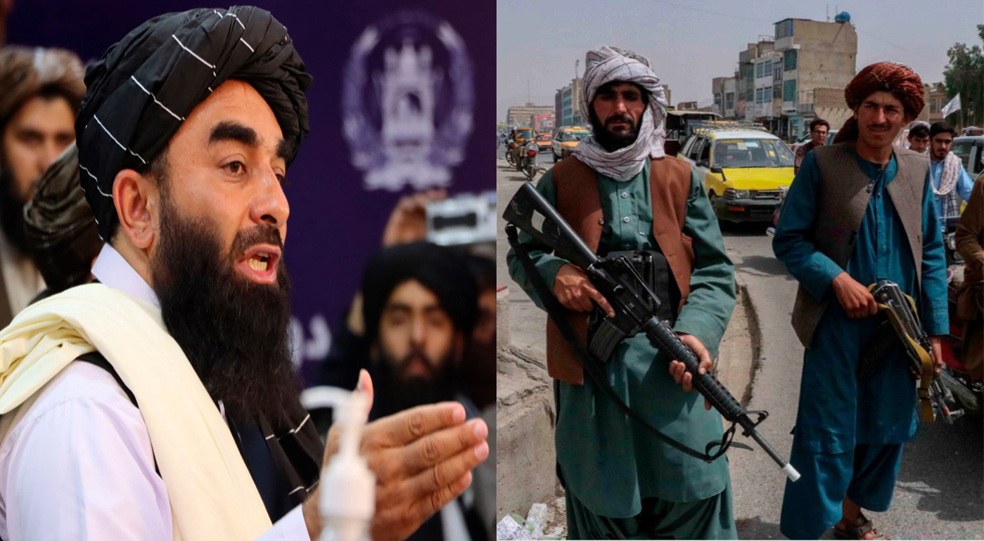 Más de 20 años después de la rendición talibán ante la misión de Estados Unidos y la Alianza del Norte Afgana, los líderes talibanes tomaron el control de Afganistán. Foto: composición/EFE