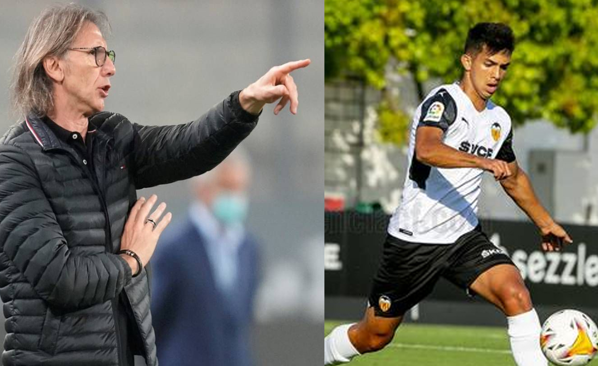 Juan Carlos Oblitas declaró que Burlamaqui es seguido por el entrenador de la selección. Foto: composición EFE/Club Valencia