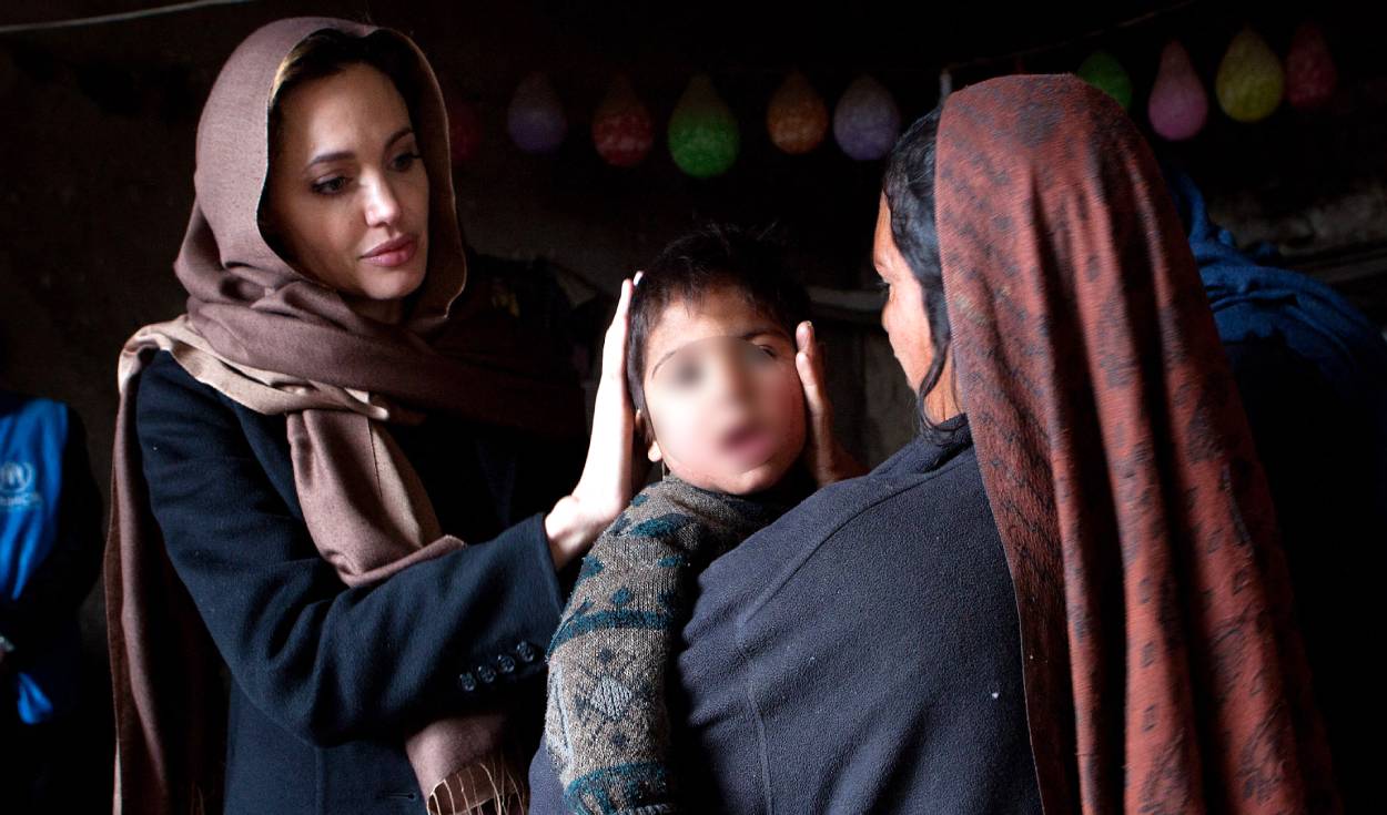 Angelina Jolie alza su voz de protesta contra el conflicto que se vive en Afganistán.