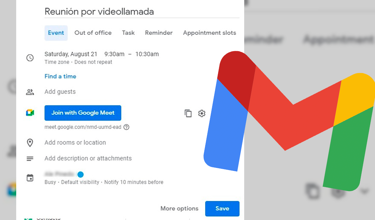 Las videollamadas a través de Gmail ahora son más que sencillas. Foto: La República.