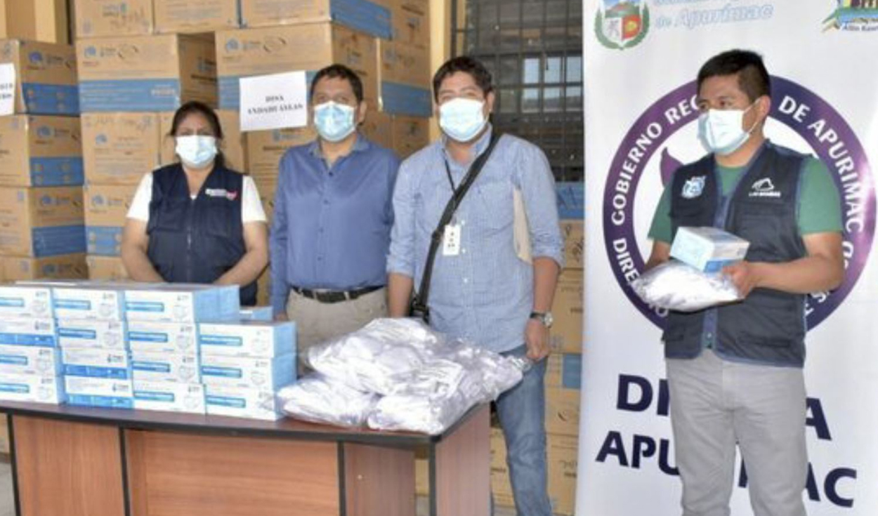 Apurímac: entregan 1 millón de mascarillas gratuitas a población vulnerable
