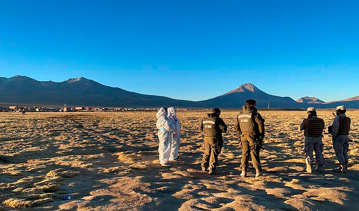 Las autoridades lamentaron el deceso número 11 de migrantes venezolanos en la zona. Foto: Alcaldía de Colchane/AFP