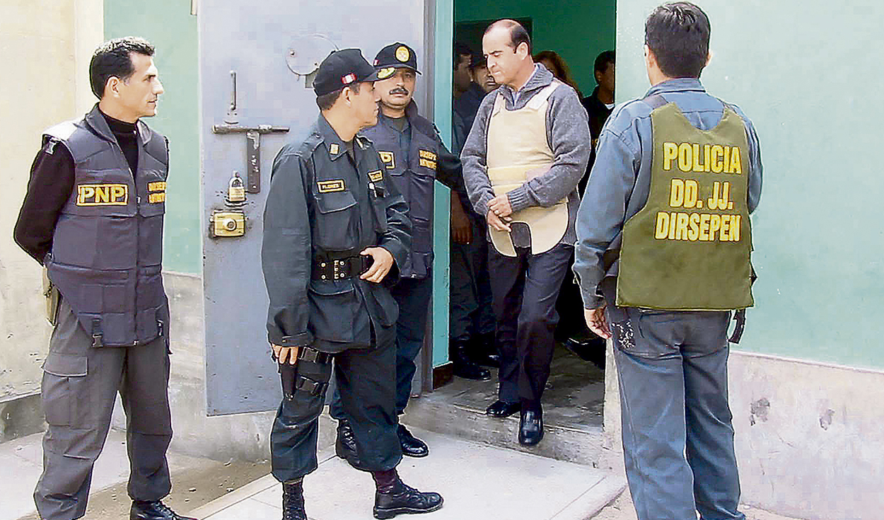 Custodiado. Agentes de la SUAT y de la Diroes participaron en el operativo de traslado. Foto: Poder Judicial