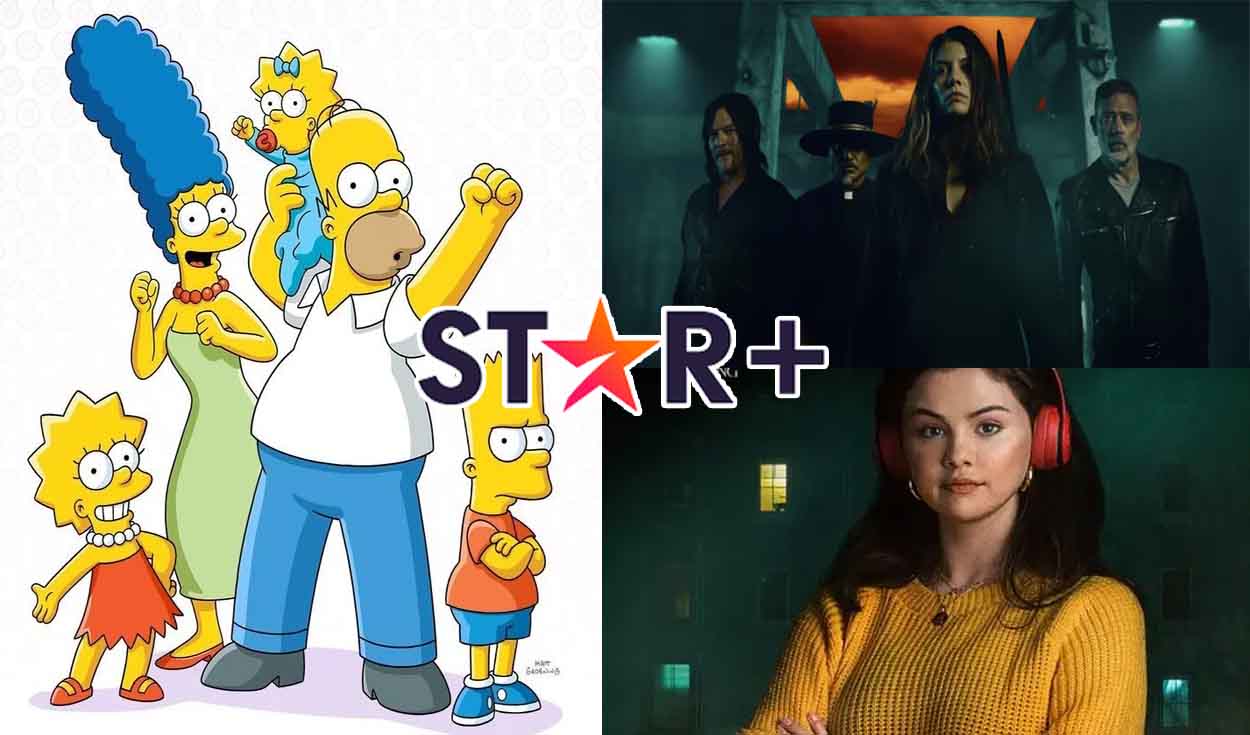 Los Simpson y una serie con Selena Gomez podrán ser visto desde este 31 de agosto de 2021. Foto: Star Plus/Composición